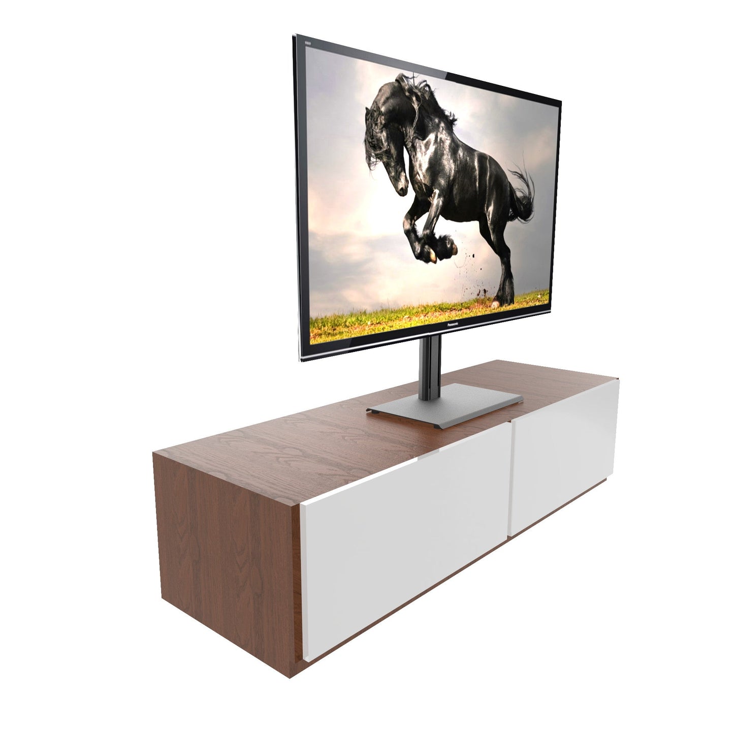 Kanto TTS100 Universal Tabletop TV Stand for 37 to 65 inch TVs Black