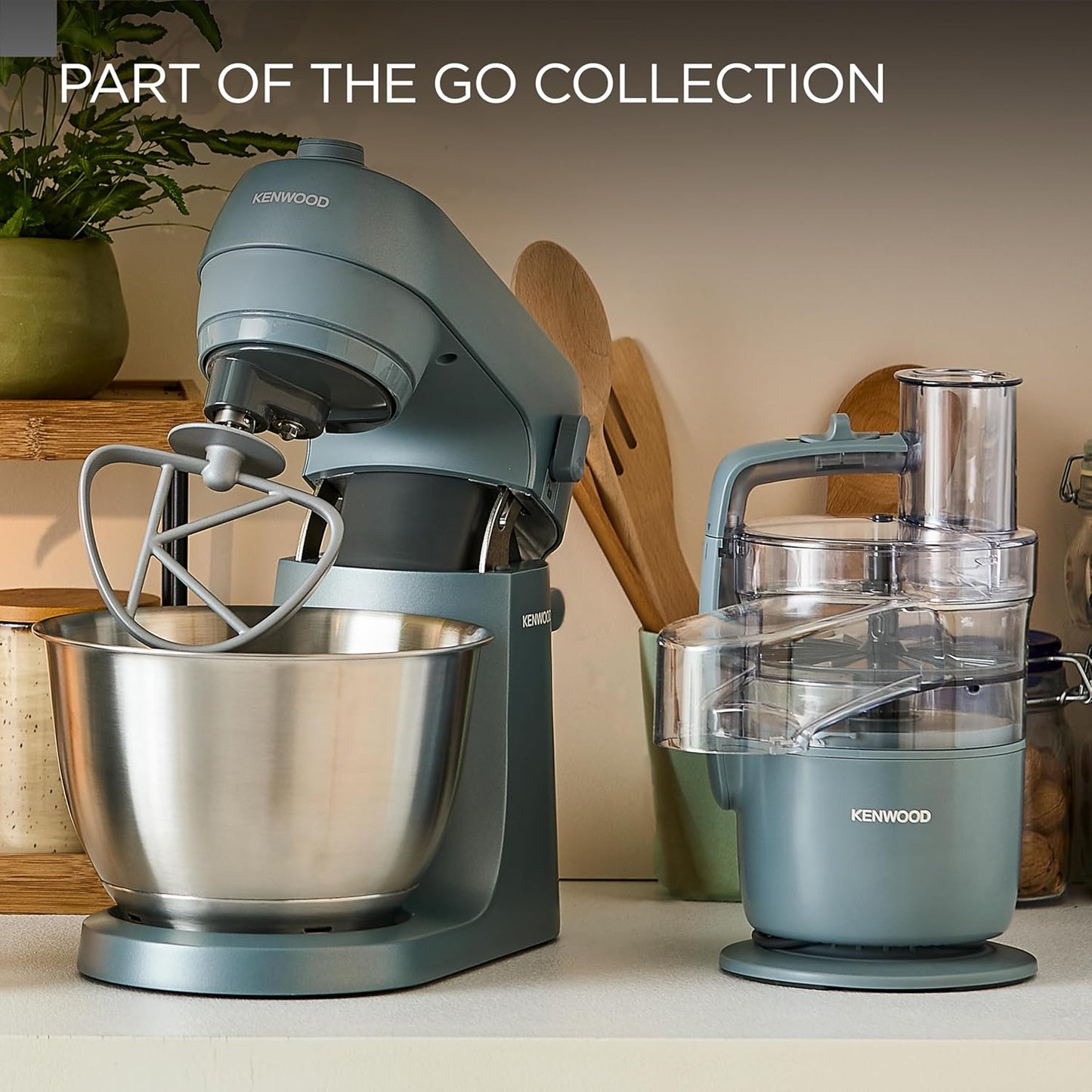 Kenwood KZM35.000GY Go Stand Mixer 4L Bowl 800W - Storm Blue