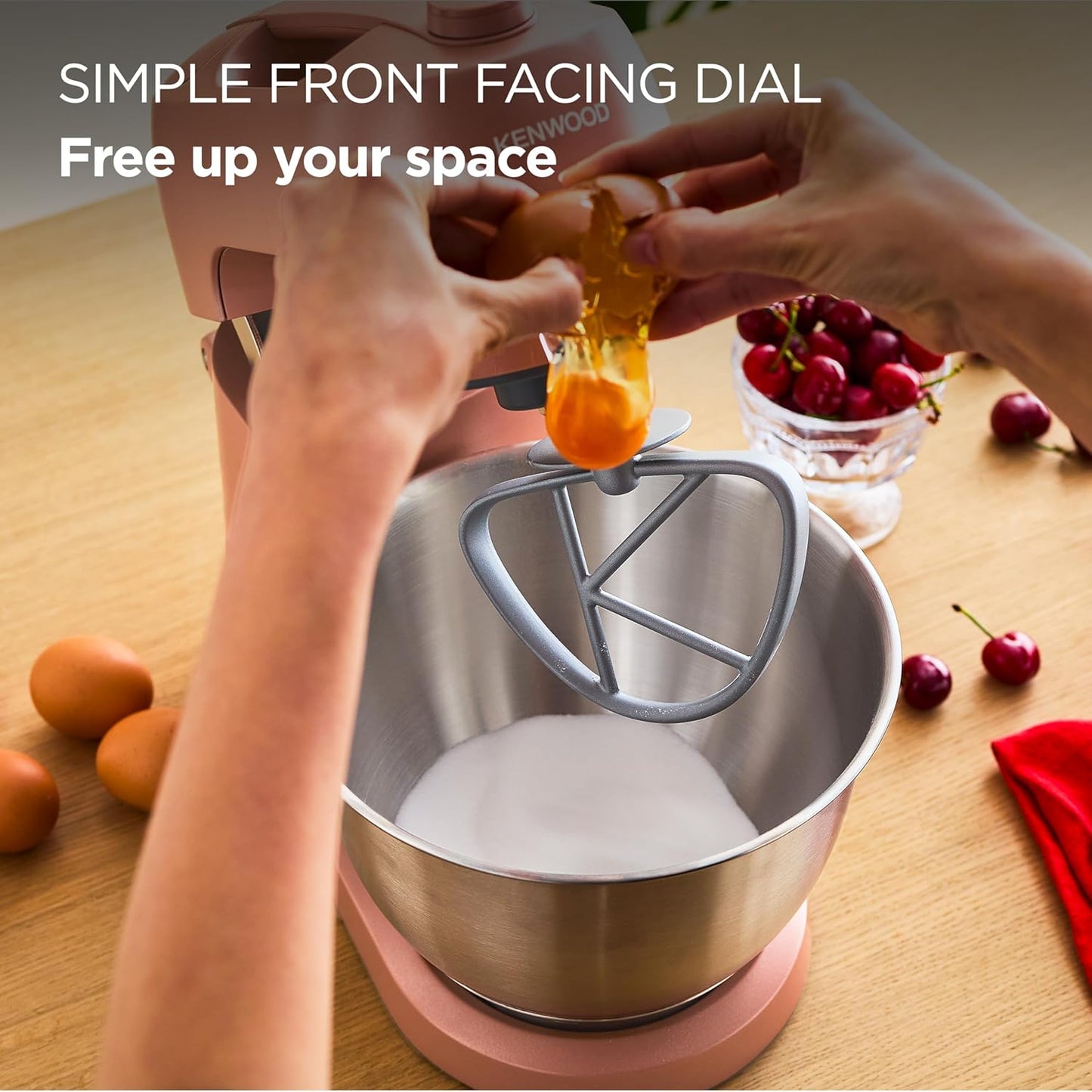 Kenwood KZM35.000RD Go Stand Mixer 4L Bowl 800W - Clay Red