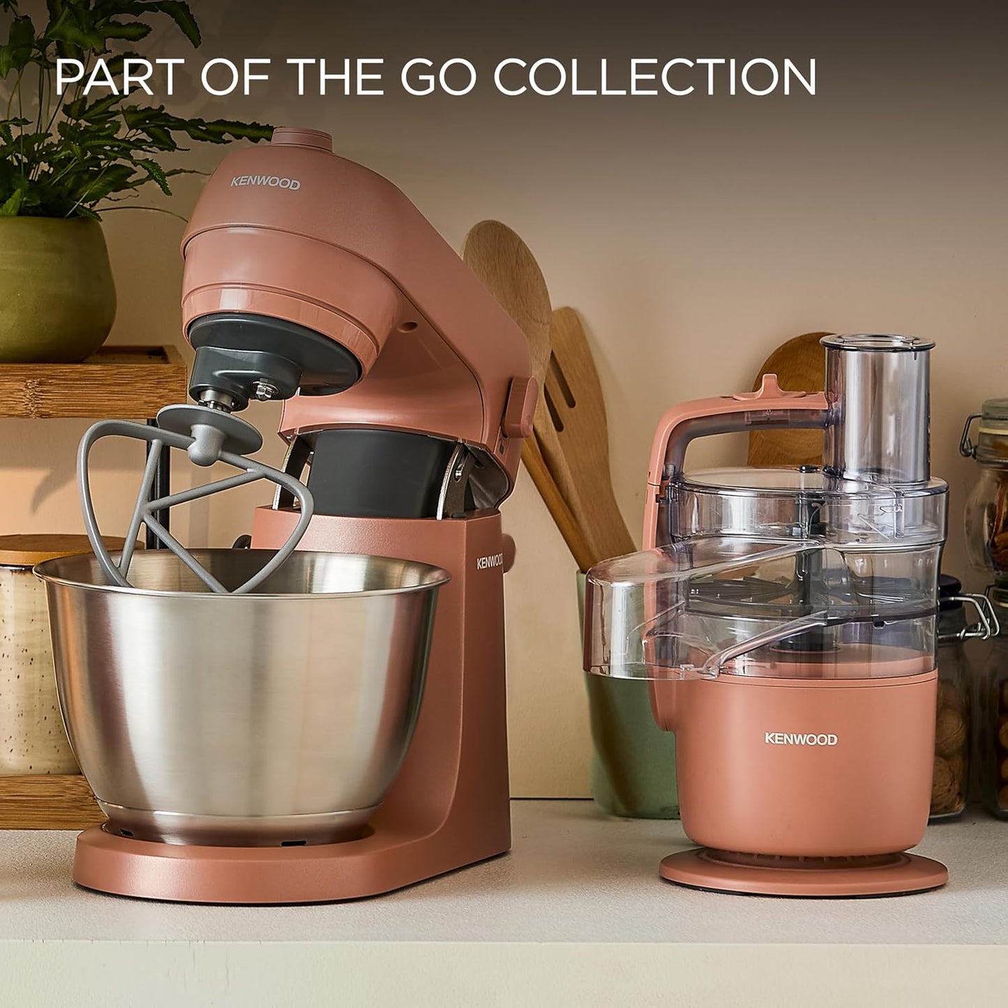 Kenwood KZM35.000RD Go Stand Mixer 4L Bowl 800W - Clay Red