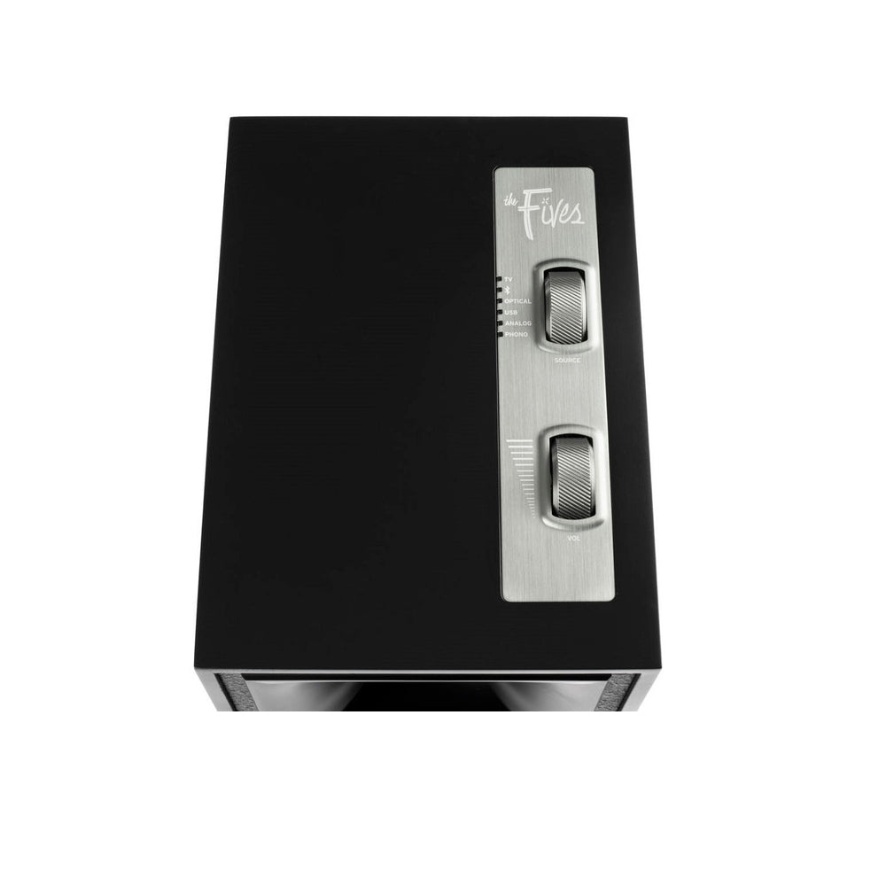 Klipsch The Fives Active Bookshelf Speakers Pair In Black
