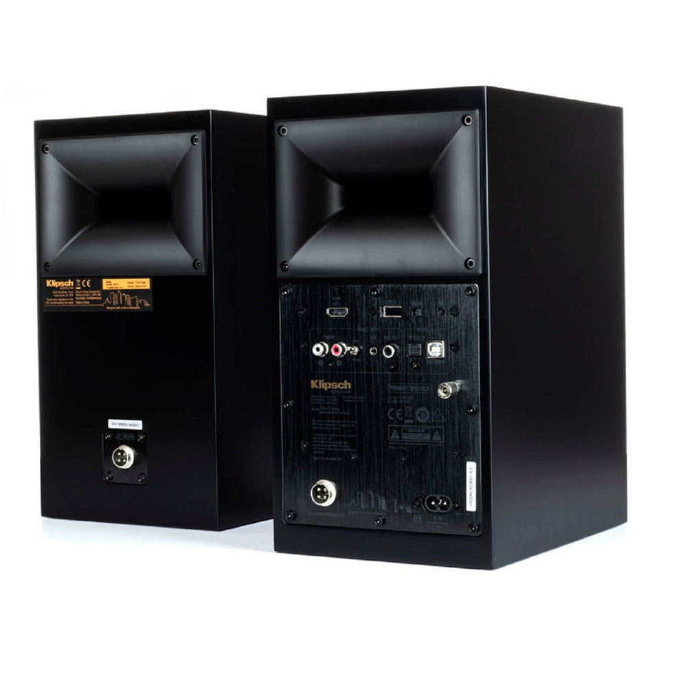 Klipsch The Fives Active Bookshelf Speakers Pair In Black