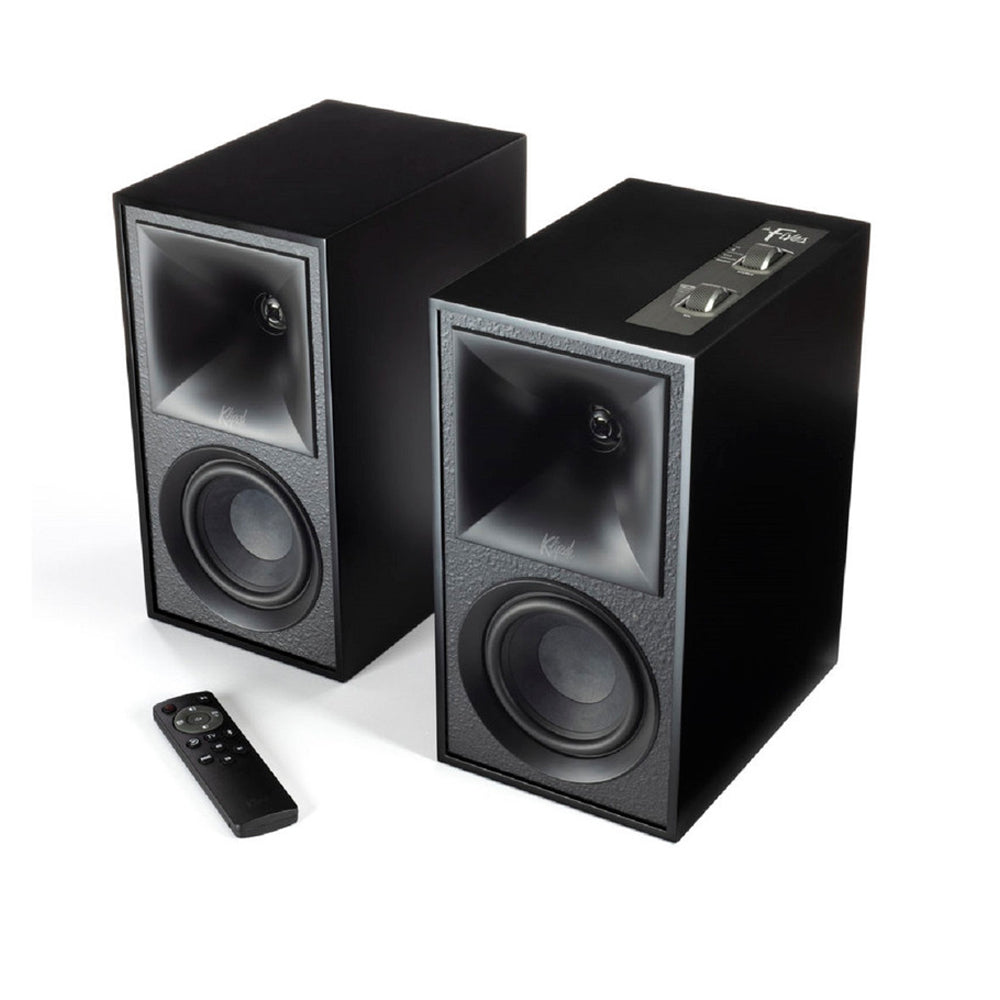 Klipsch The Fives Active Bookshelf Speakers Pair In Black