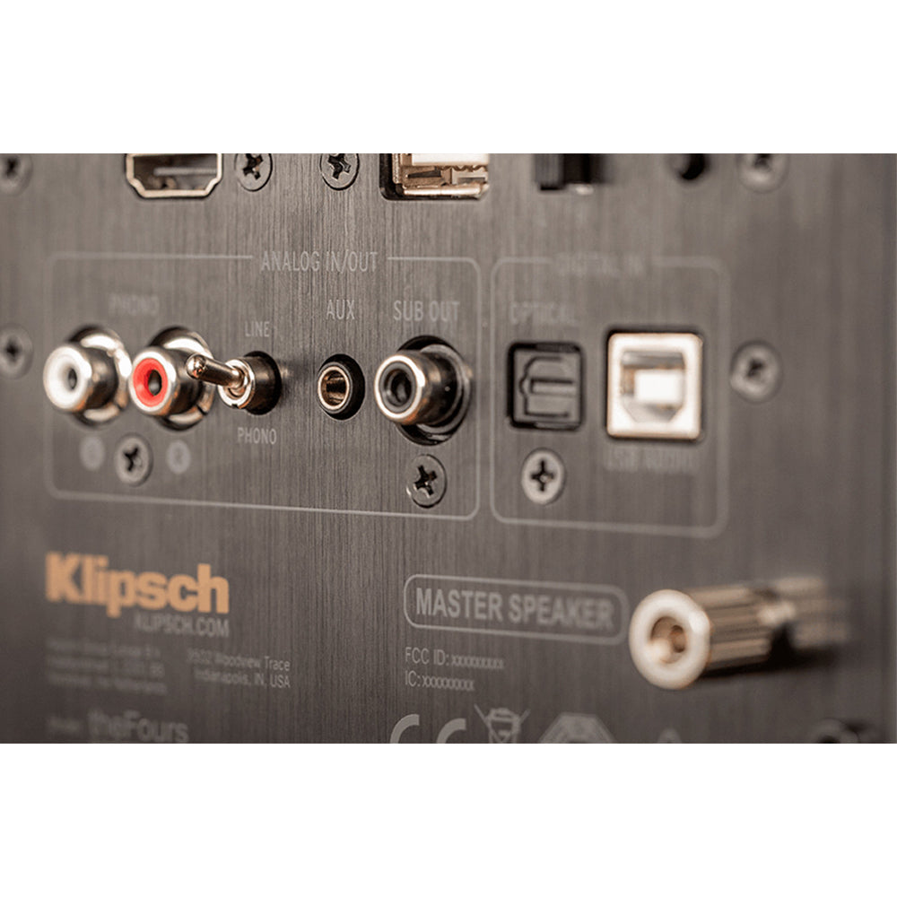 Klipsch The Fives Active Bookshelf Speakers Pair In Walnut