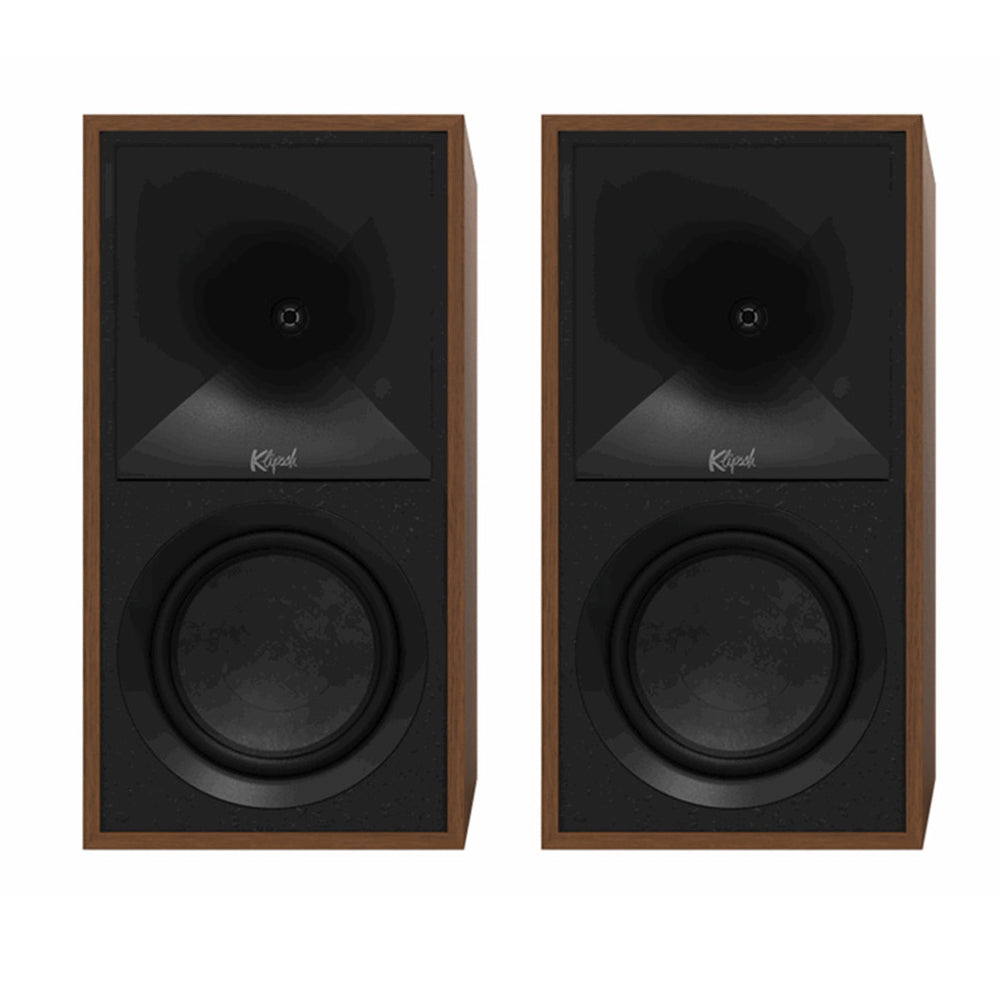 Klipsch The Fives Active Bookshelf Speakers Pair In Walnut