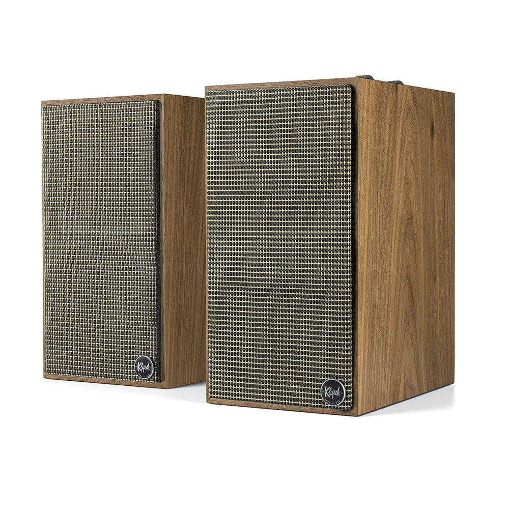 Klipsch The Fives Active Bookshelf Speakers Pair In Walnut