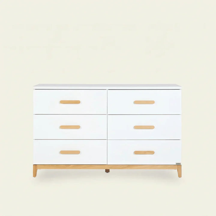 dadada LaLa Big 6-drawer Dresser - White/Natural