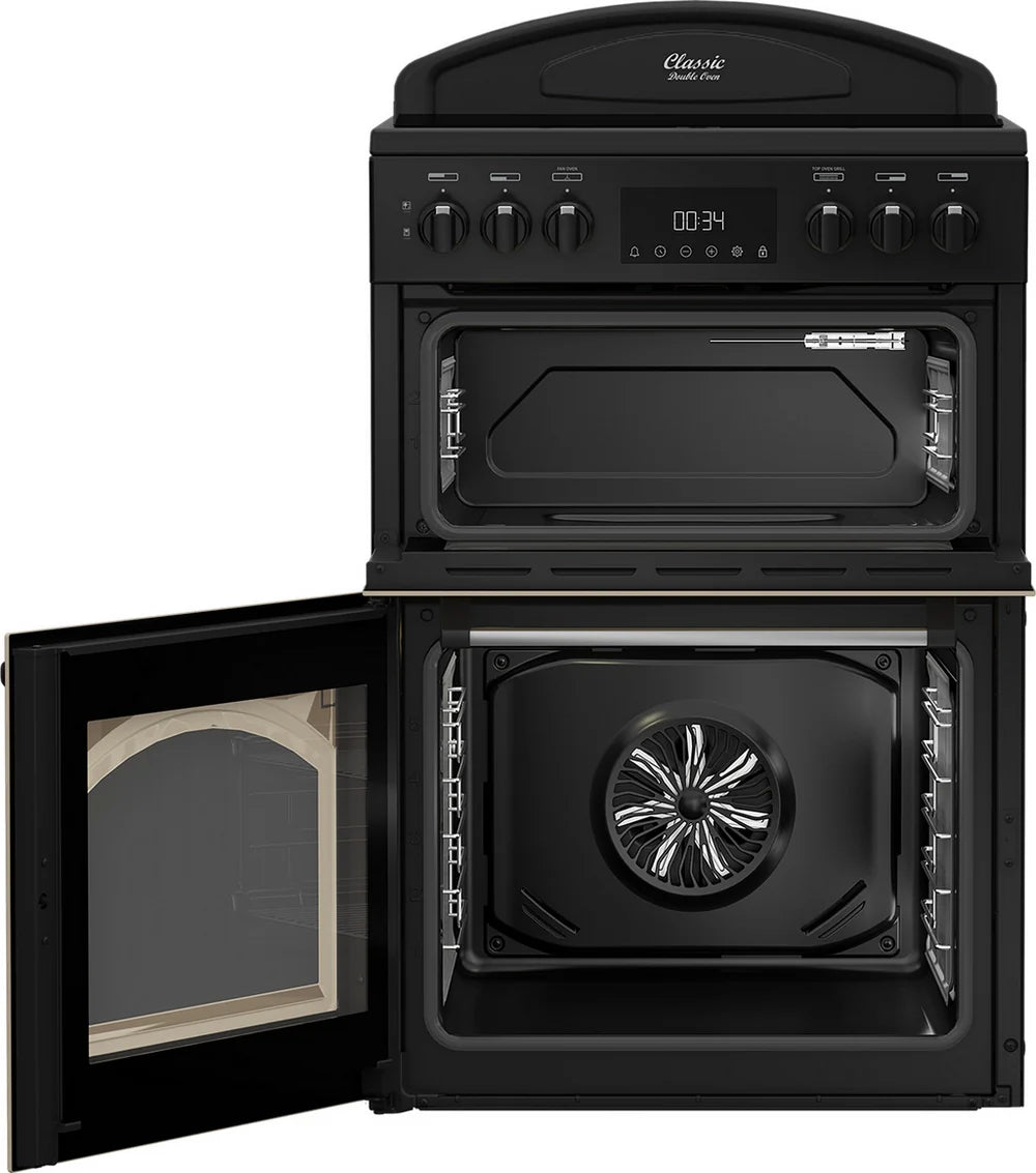 Leisure CLB60ECC 60cm Freestanding Double Oven Electric Range Style Cooker in Cream - A Rated