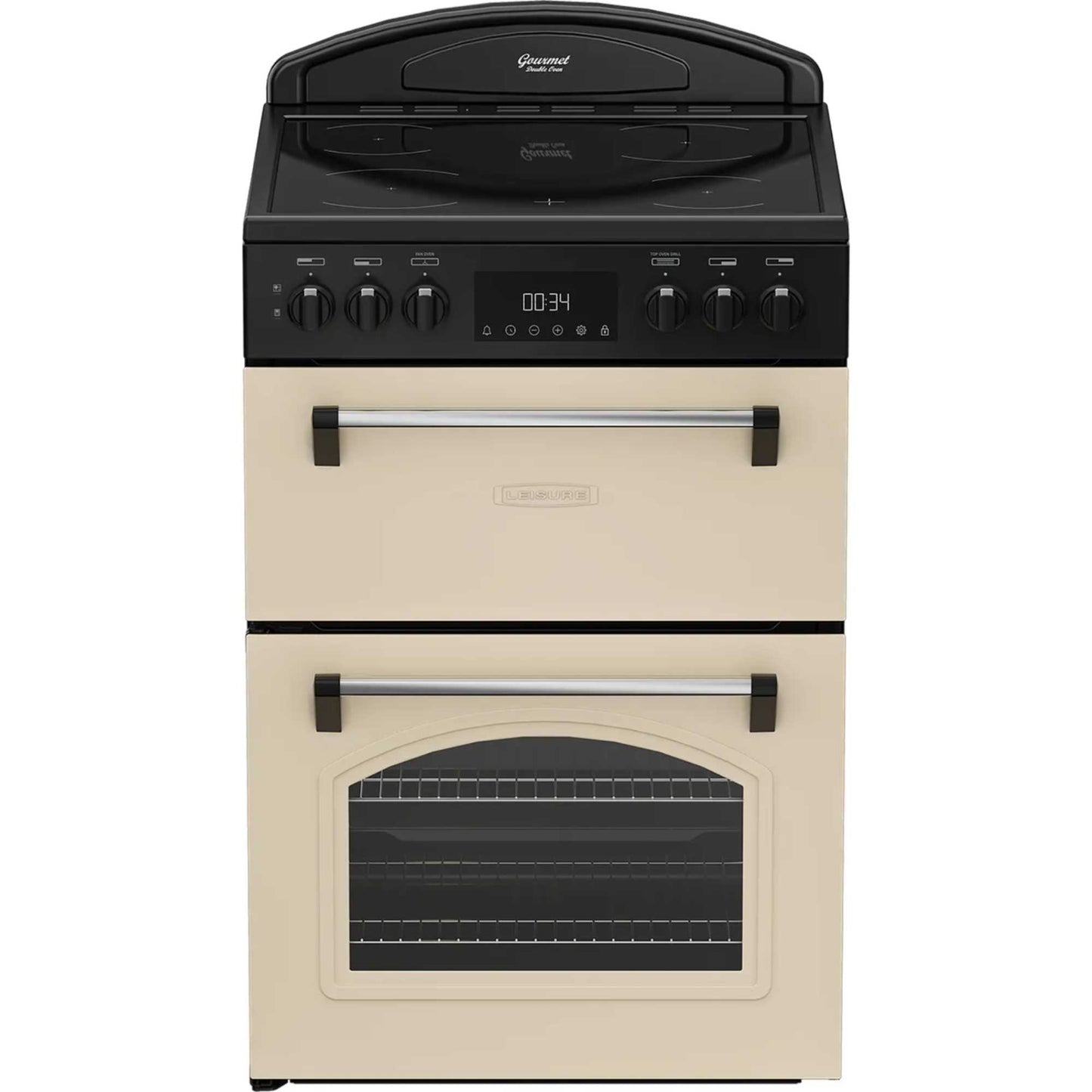 Leisure CLB60ECC 60cm Freestanding Double Oven Electric Range Style Cooker in Cream - A Rated