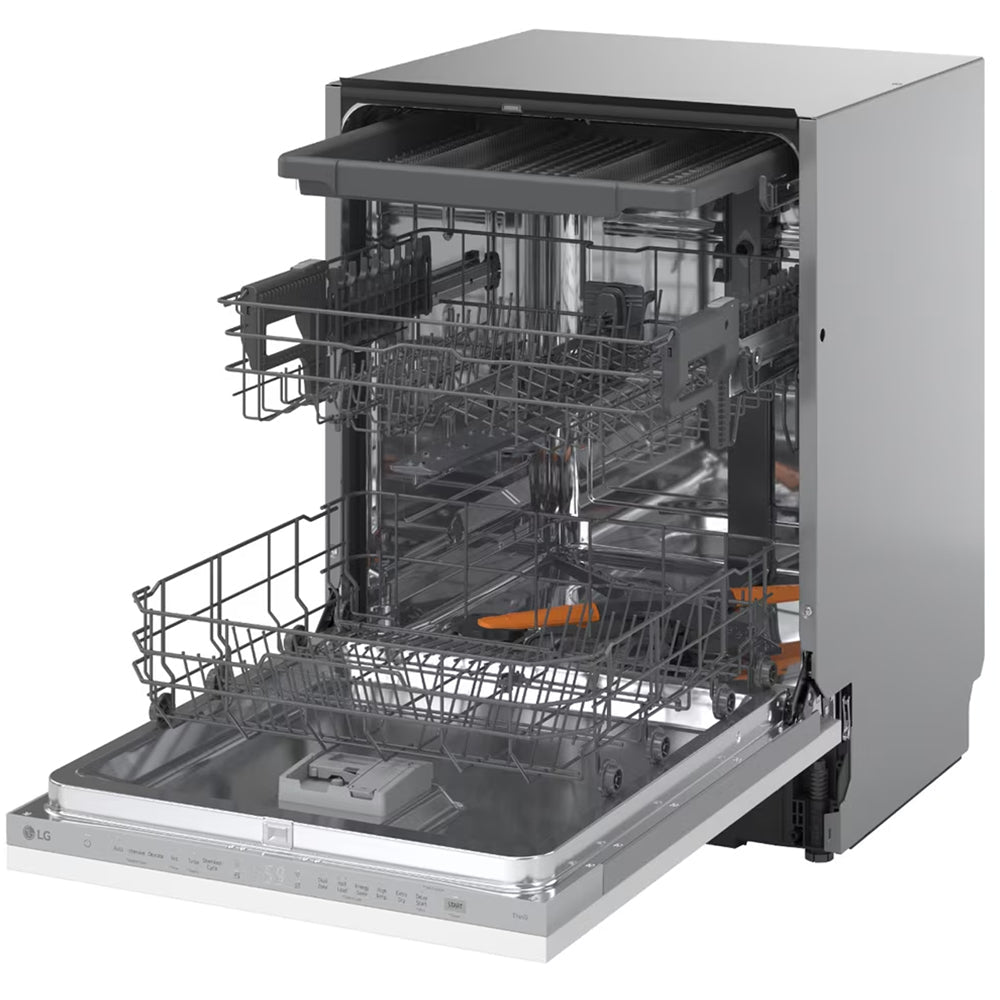 LG DB273TX QuadWash WiFi Connected Full Size Integrated Dishwasher 14 Place Settings