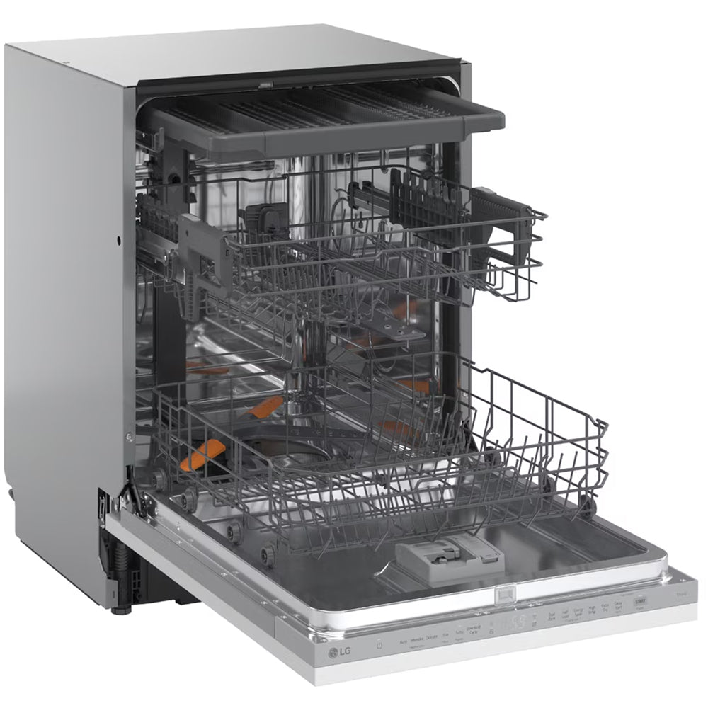 LG DB273TX QuadWash WiFi Connected Full Size Integrated Dishwasher 14 Place Settings