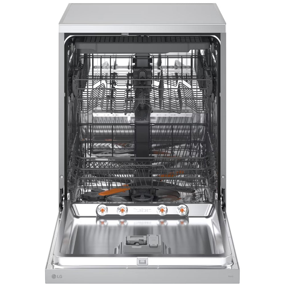LG DF273FVS TrueSteam QuadWash WiFi Connected Full Size Freestanding Dishwasher 14 Place Settings Silver