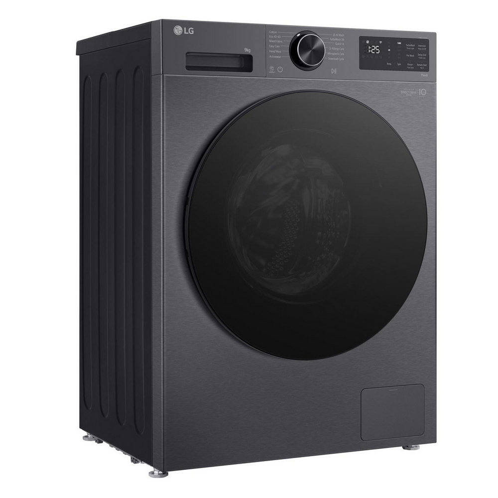 LG F2X50S9TBB 9kg 1200 Spin AI Direct Drive Freestanding Washing Machine Black