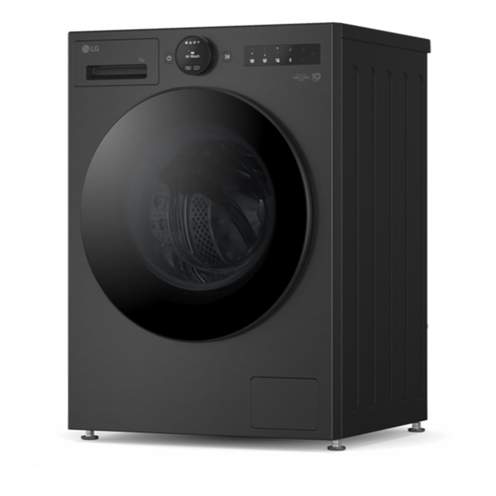 LG F4X7009TBB 9kg 1400 Spin AI Direct Drive Freestanding Washing Machine Black