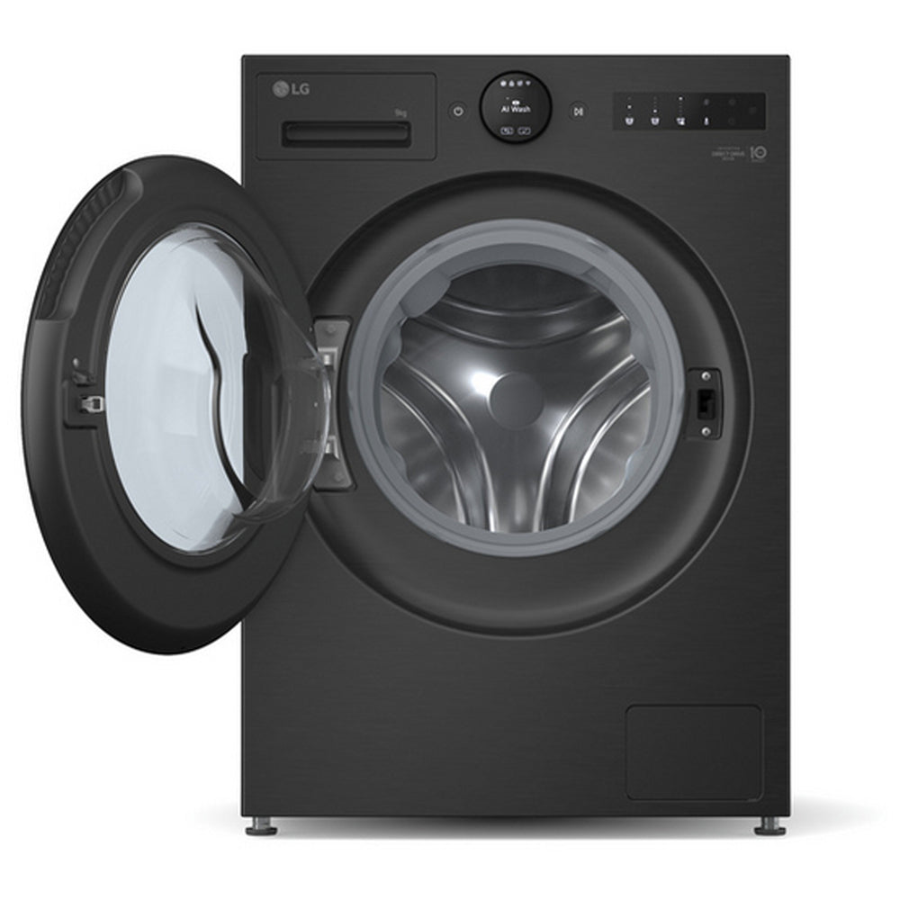 LG F4X7009TBB 9kg 1400 Spin AI Direct Drive Freestanding Washing Machine Black