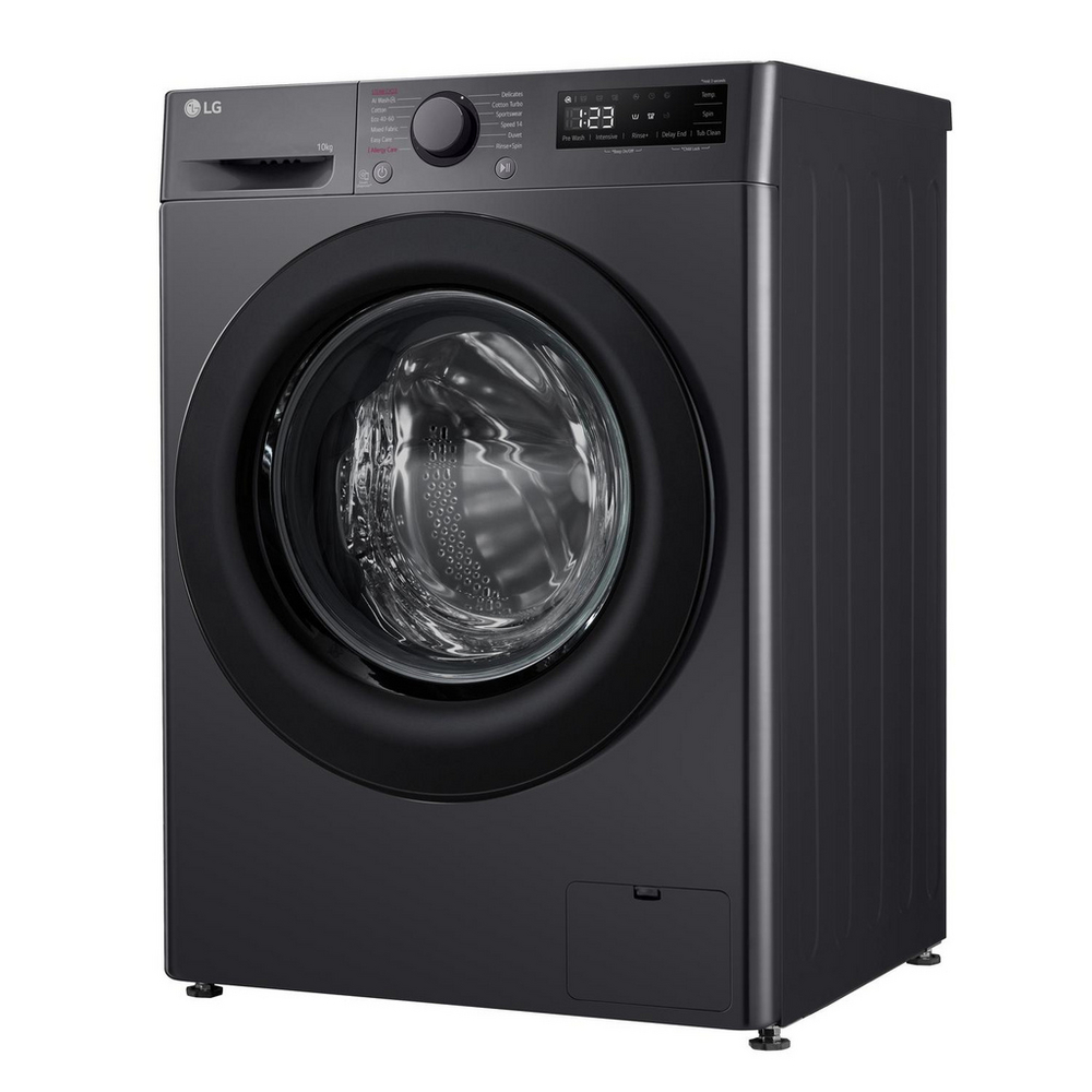 LG F4Y510GBLN1 10kg Steam 1400 Spin Freestanding Front Loading Washing Machine Slate Grey