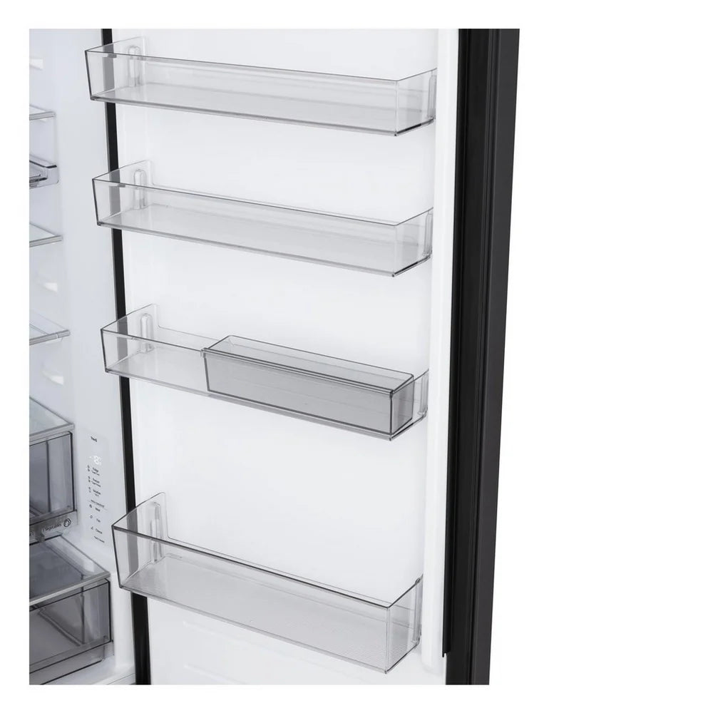 LG GBBS524CEV NatureFRESH 375L Freestanding Frost Free Fridge Freezer Essence Black Steel