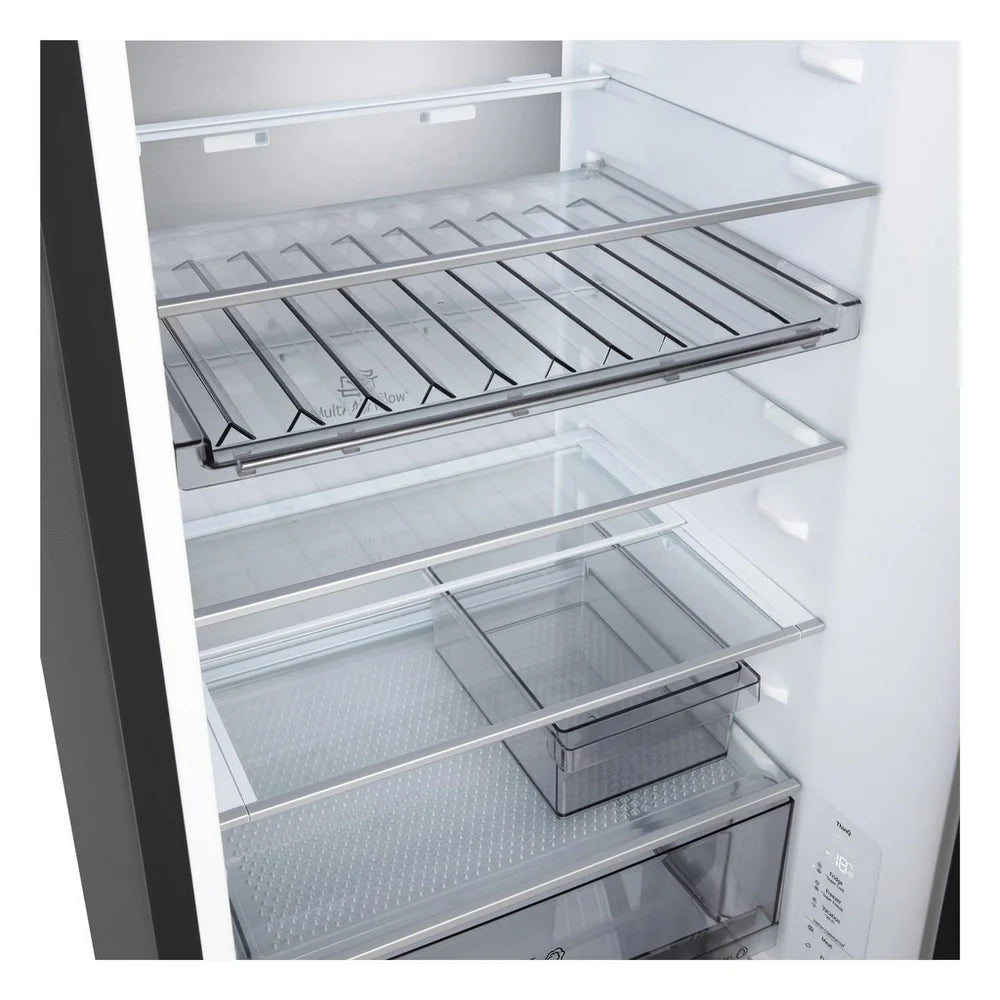 LG GBBS524CEV NatureFRESH 375L Freestanding Frost Free Fridge Freezer Essence Black Steel