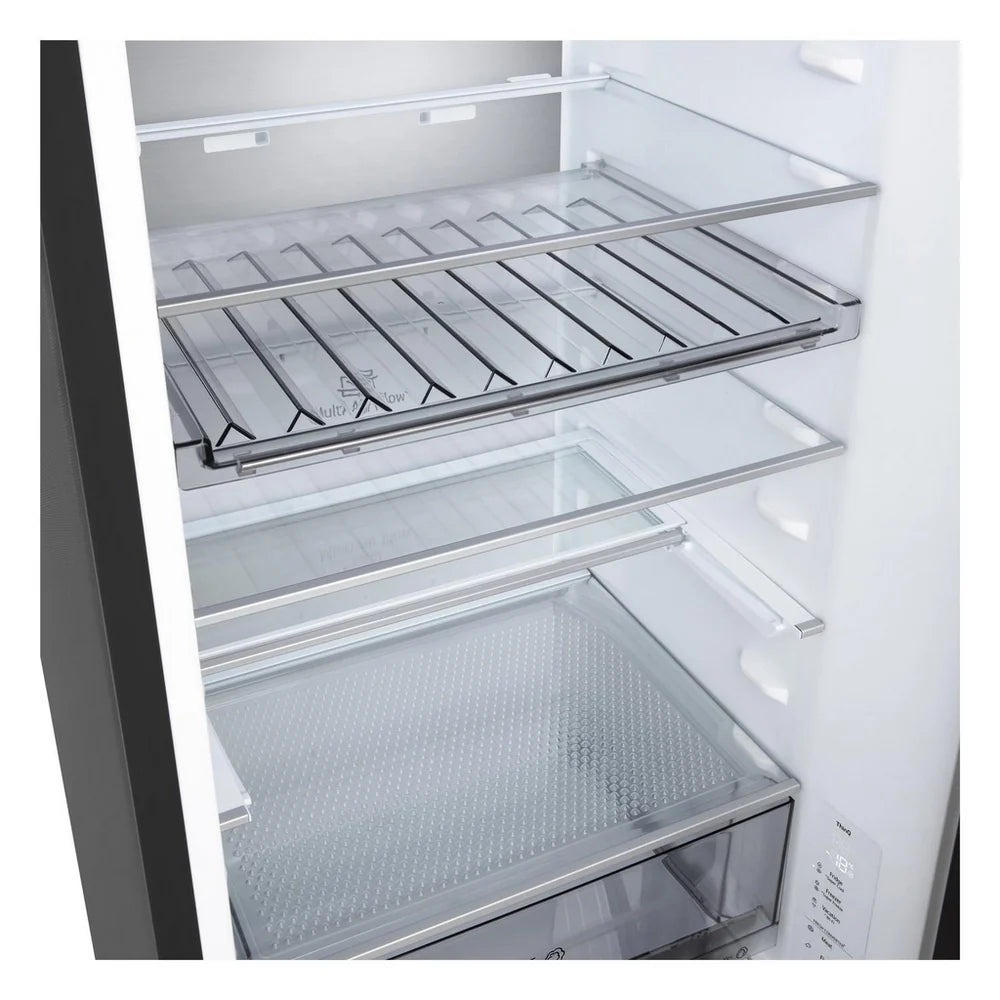 LG GBBS524CEV NatureFRESH 375L Freestanding Frost Free Fridge Freezer Essence Black Steel