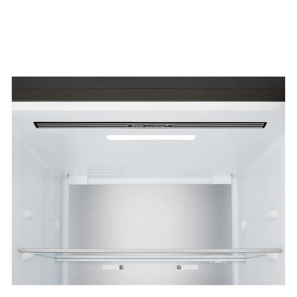LG GBBS524CEV NatureFRESH 375L Freestanding Frost Free Fridge Freezer Essence Black Steel