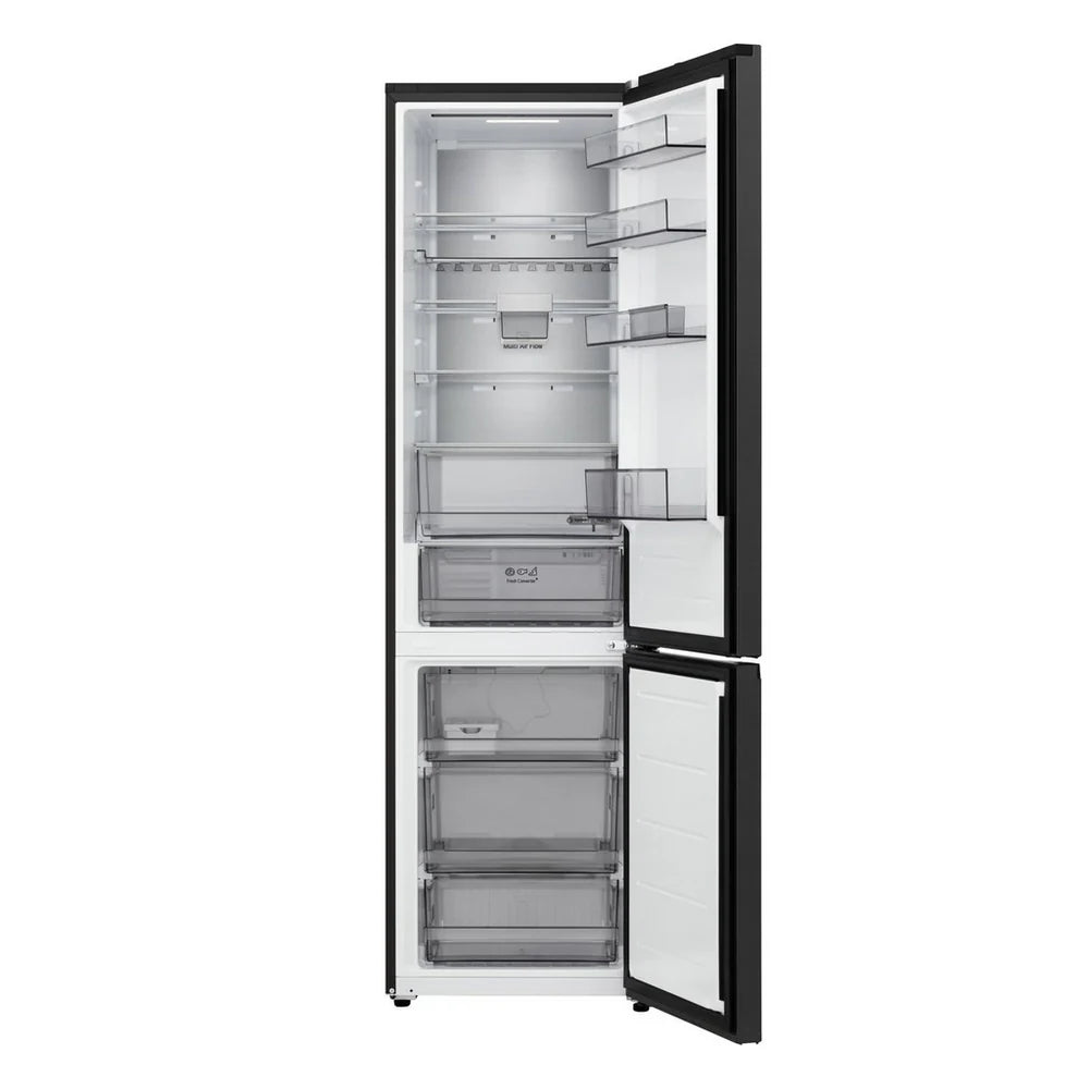 LG GBBS524CEV NatureFRESH 375L Freestanding Frost Free Fridge Freezer Essence Black Steel