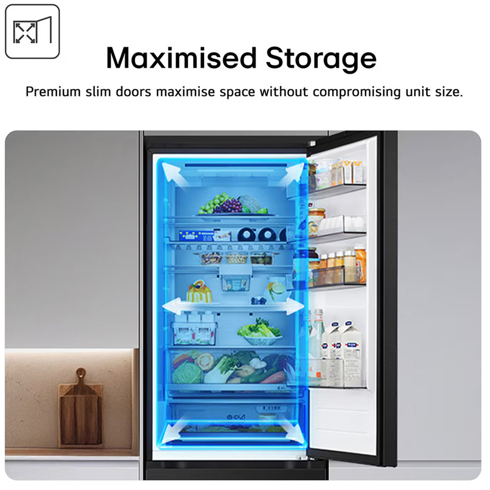 LG GBBSJ10DPY NatureFRESH 333L Total No Frost Fridge Freezer Prime Silver