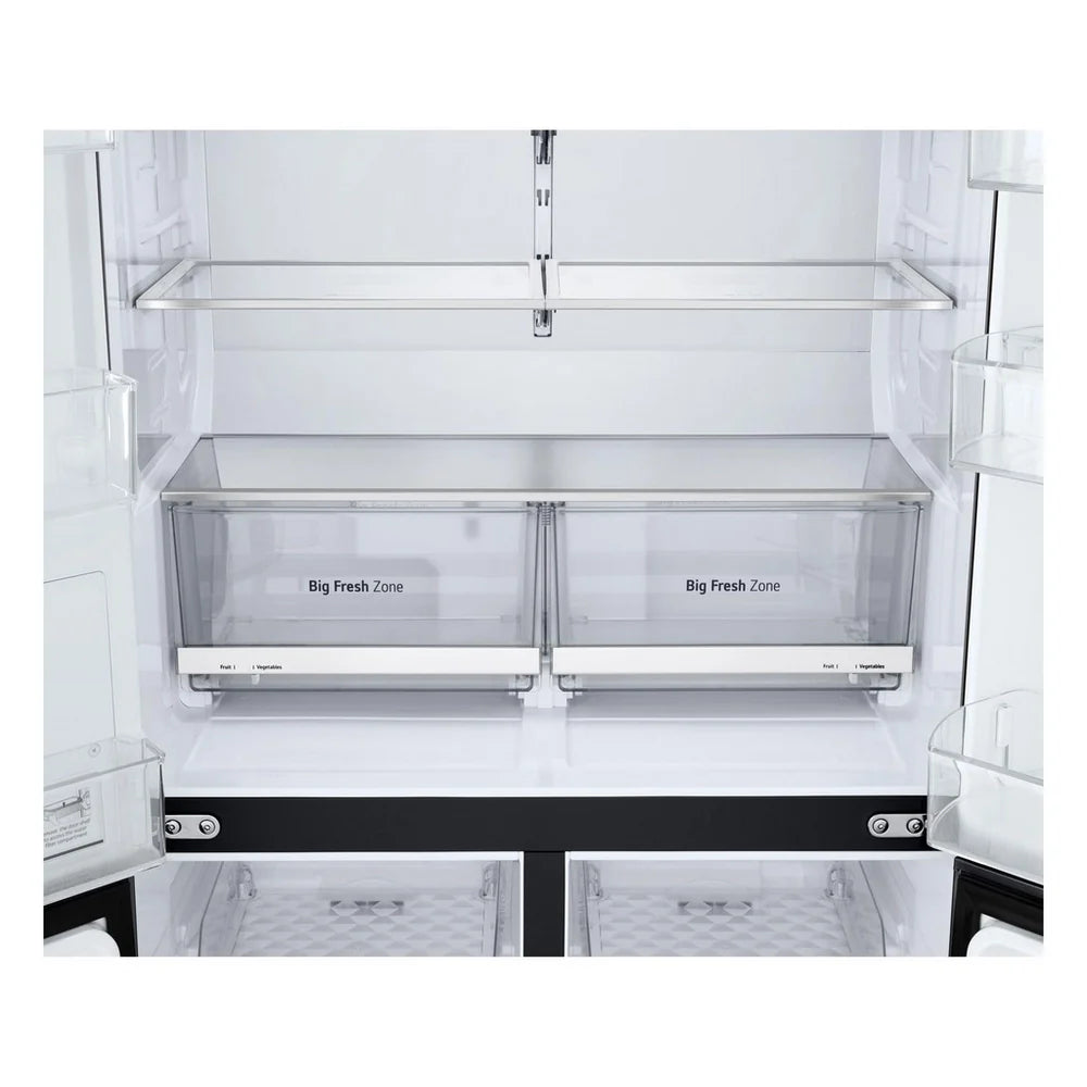 LG GMF960EV4E 646L NatureFRESH Plumbed American Style Fridge Freezer Black - E Rated