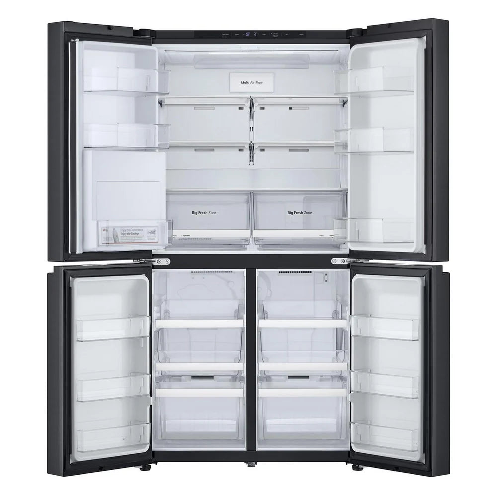LG GMF960EV4E 646L NatureFRESH Plumbed American Style Fridge Freezer Black - E Rated