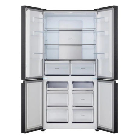 LG GMM42ABBEH 191cm 600L American Style Fridge Freezer in Matte Black - E Rated