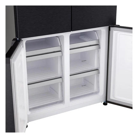 LG GMM42ABBEH 191cm 600L American Style Fridge Freezer in Matte Black - E Rated