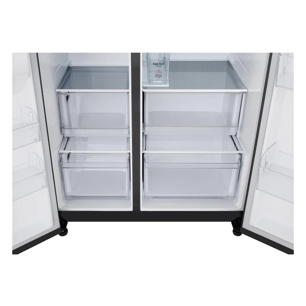 LG GSLC40EPPE 638L NatureFRESH Plumbed American Fridge Freezer Black
