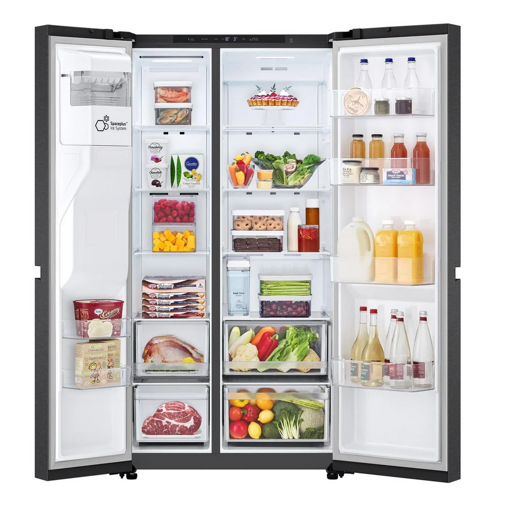 LG GSLC40EPPE 638L NatureFRESH Plumbed American Fridge Freezer Black