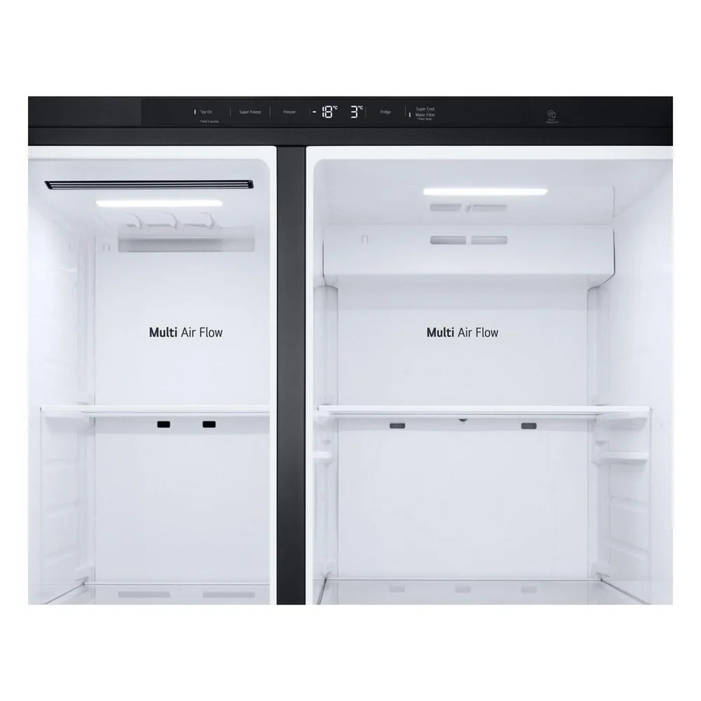 LG GSLC40EPPE 638L NatureFRESH Plumbed American Fridge Freezer Black