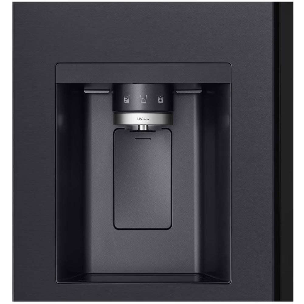 LG GSXE91EVAD 628L InstaView Non-Plumbed Frost Free American Fridge Freezer Essence Black Steel