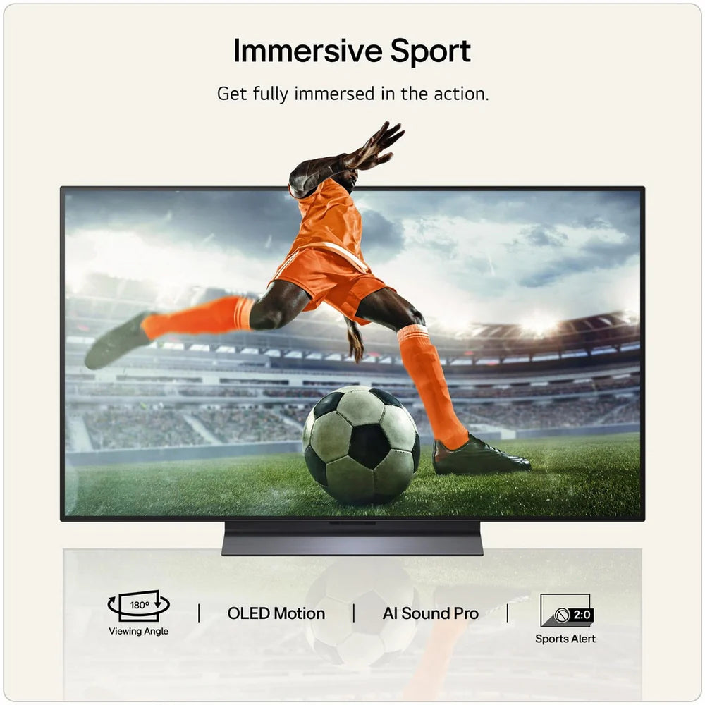 LG OLED65C66LB 65 Inch OLED evo AI C6 4K Ultra HD HDR Smart TV 2026