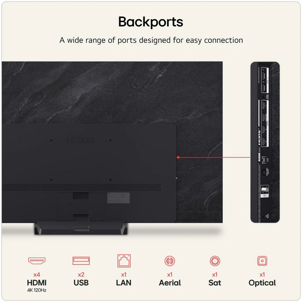 LG OLED65C66LB 65 Inch OLED evo AI C6 4K Ultra HD HDR Smart TV 2026