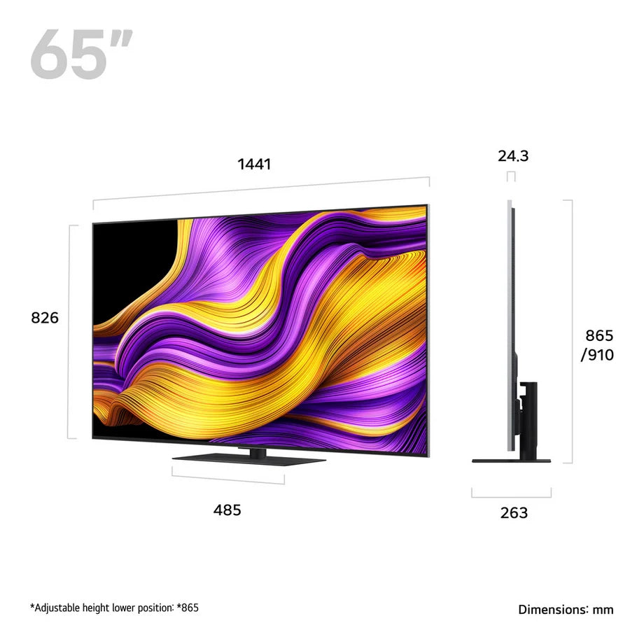 LG OLED65G56LS 65 Inch OLED Evo AI G5 4K Ultra HD HDR Smart TV