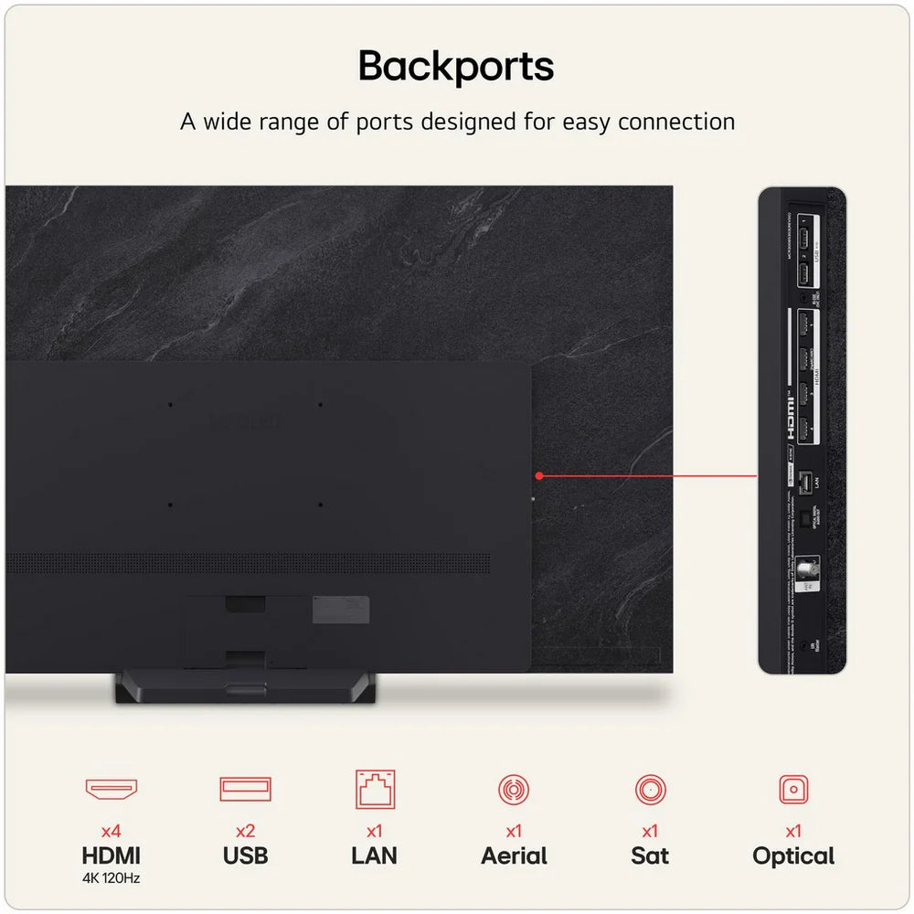 LG OLED77C66LB 77 Inch OLED evo AI C6 4K Ultra HD HDR Smart TV 2026