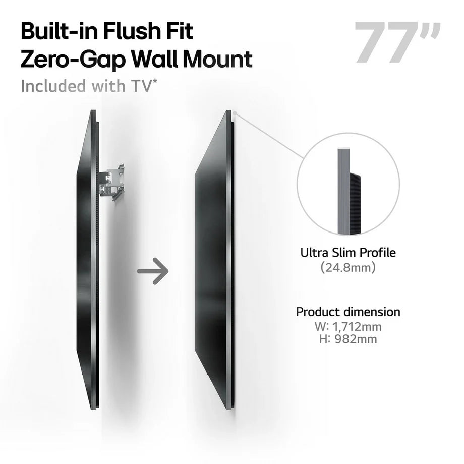LG OLED77G54LW 77 Inch OLED evo AI G5 OLEDG54LW 4K Ultra HD HDR Smart TV - Wall mount version