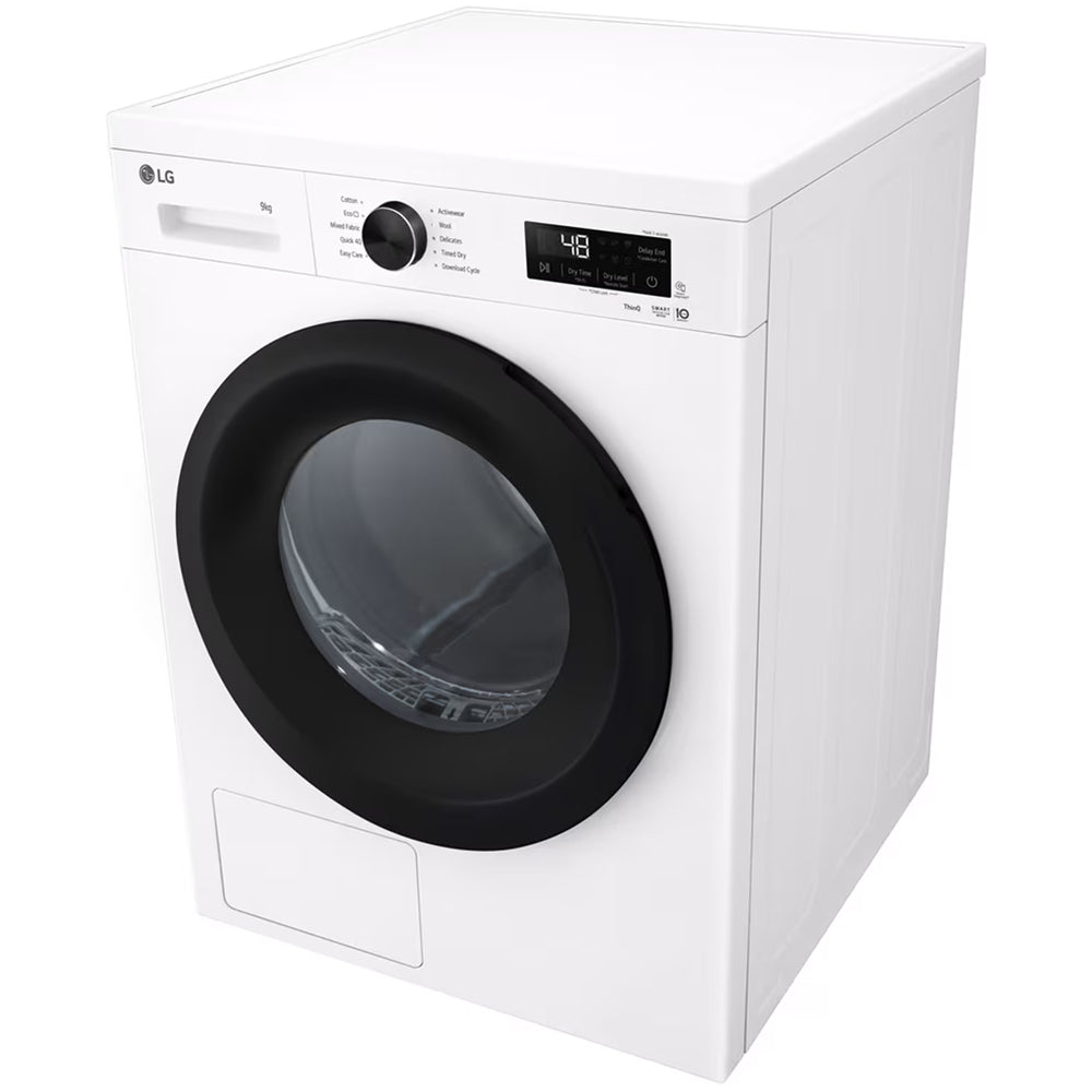 LG RHX1009NWK Sensor Dry 9kg WiFi Enabled Freestanding Heat Pump Tumble Dryer White