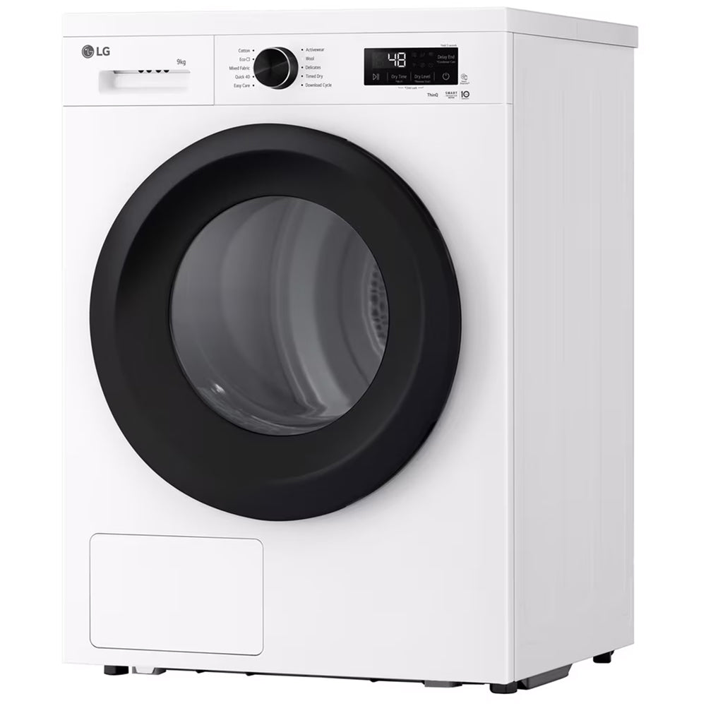 LG RHX1009NWK Sensor Dry 9kg WiFi Enabled Freestanding Heat Pump Tumble Dryer White