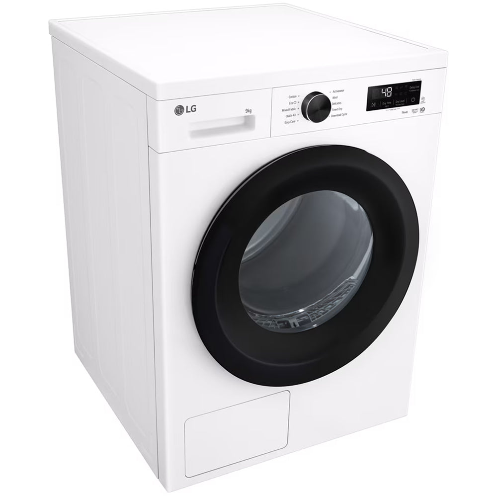LG RHX1009NWK Sensor Dry 9kg WiFi Enabled Freestanding Heat Pump Tumble Dryer White