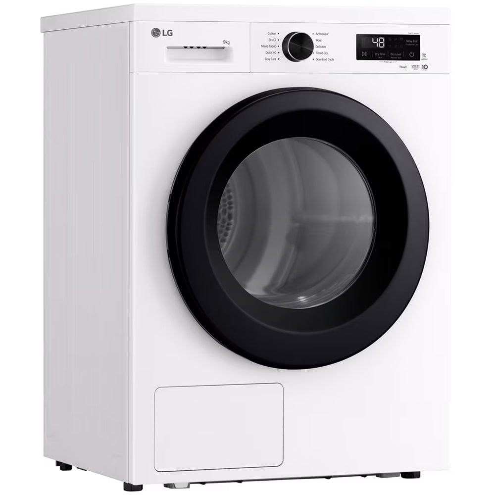 LG RHX1009NWK Sensor Dry 9kg WiFi Enabled Freestanding Heat Pump Tumble Dryer White