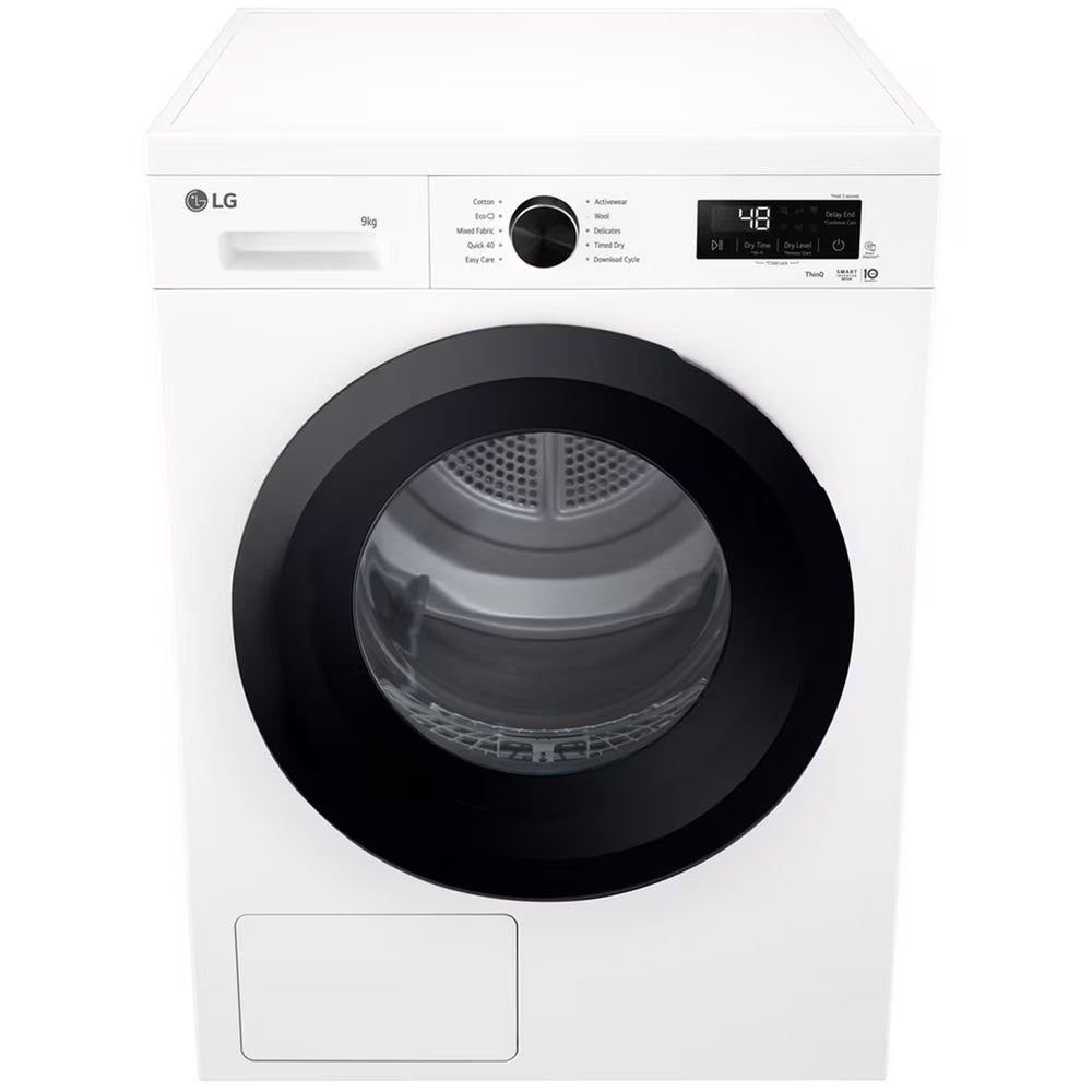 LG RHX1009NWK Sensor Dry 9kg WiFi Enabled Freestanding Heat Pump Tumble Dryer White