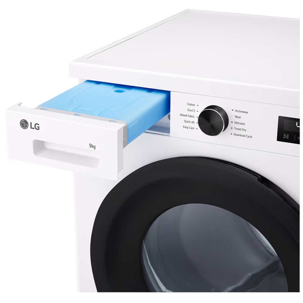 LG RHX1009NWK Sensor Dry 9kg WiFi Enabled Freestanding Heat Pump Tumble Dryer White