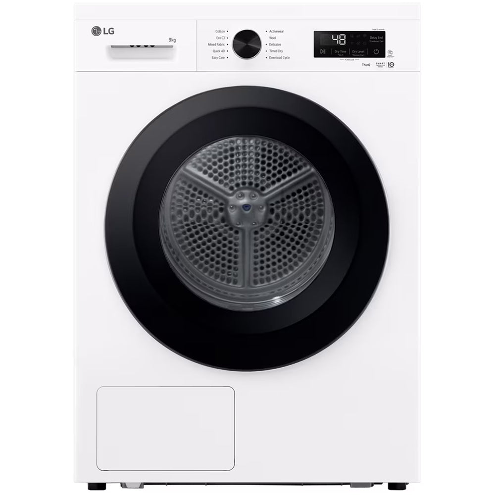 LG RHX1009NWK Sensor Dry 9kg WiFi Enabled Freestanding Heat Pump Tumble Dryer White