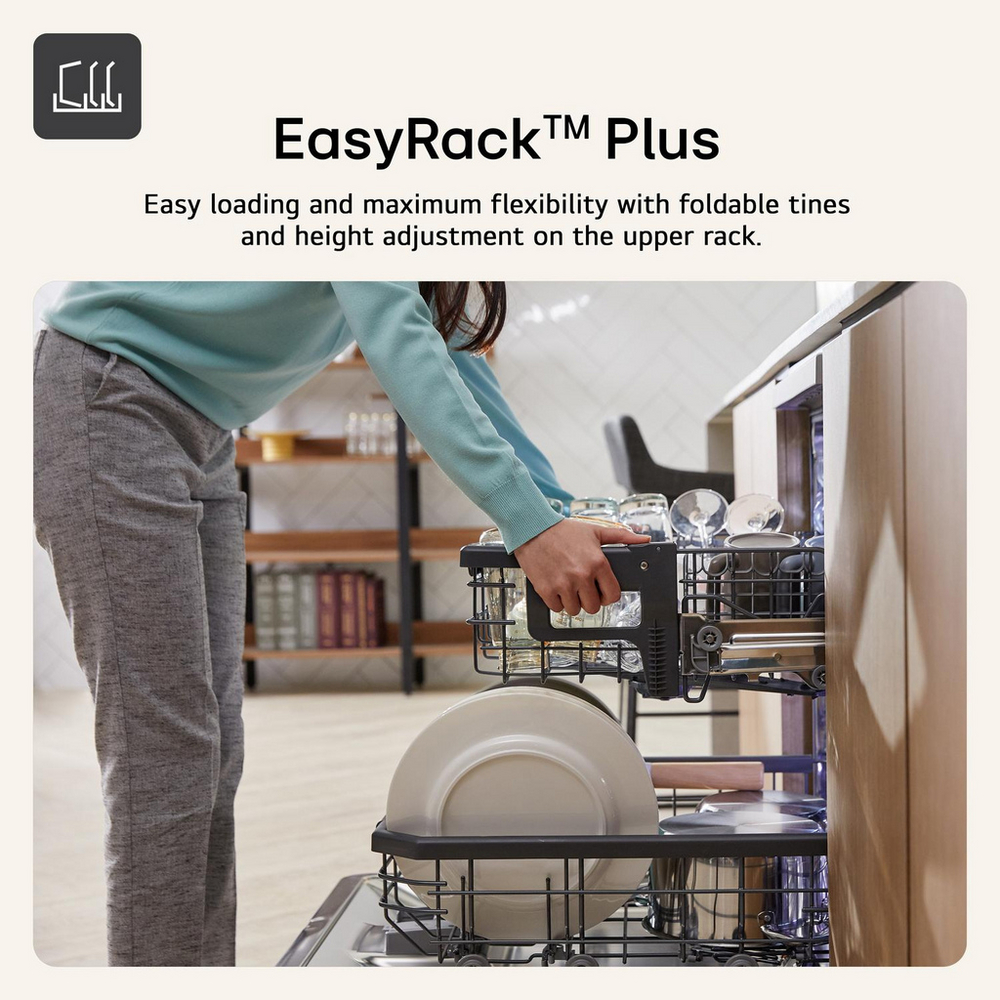 LG TrueSteam DF587HMS QuadWash WiFi Connected Full Size Dishwasher 14 Place Settings Matte Black