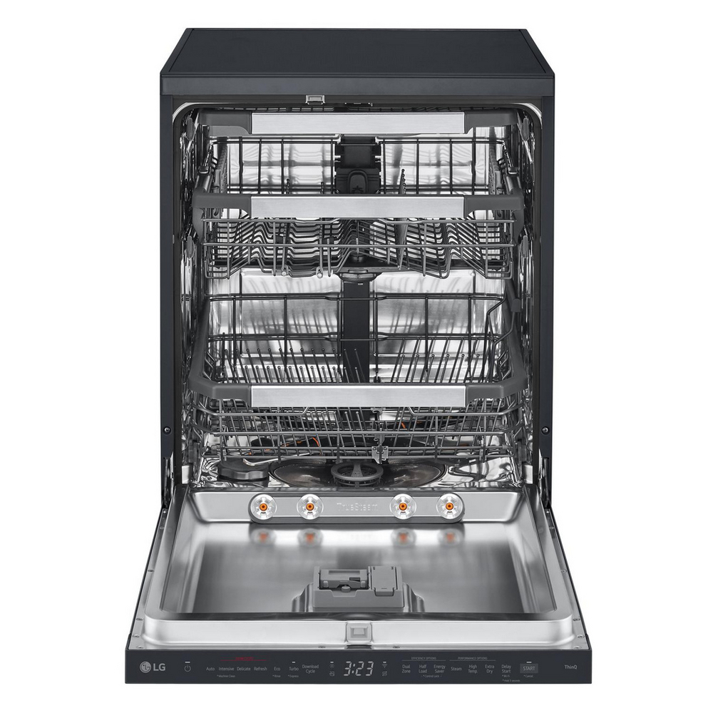 LG TrueSteam DF587HMS QuadWash WiFi Connected Full Size Dishwasher 14 Place Settings Matte Black