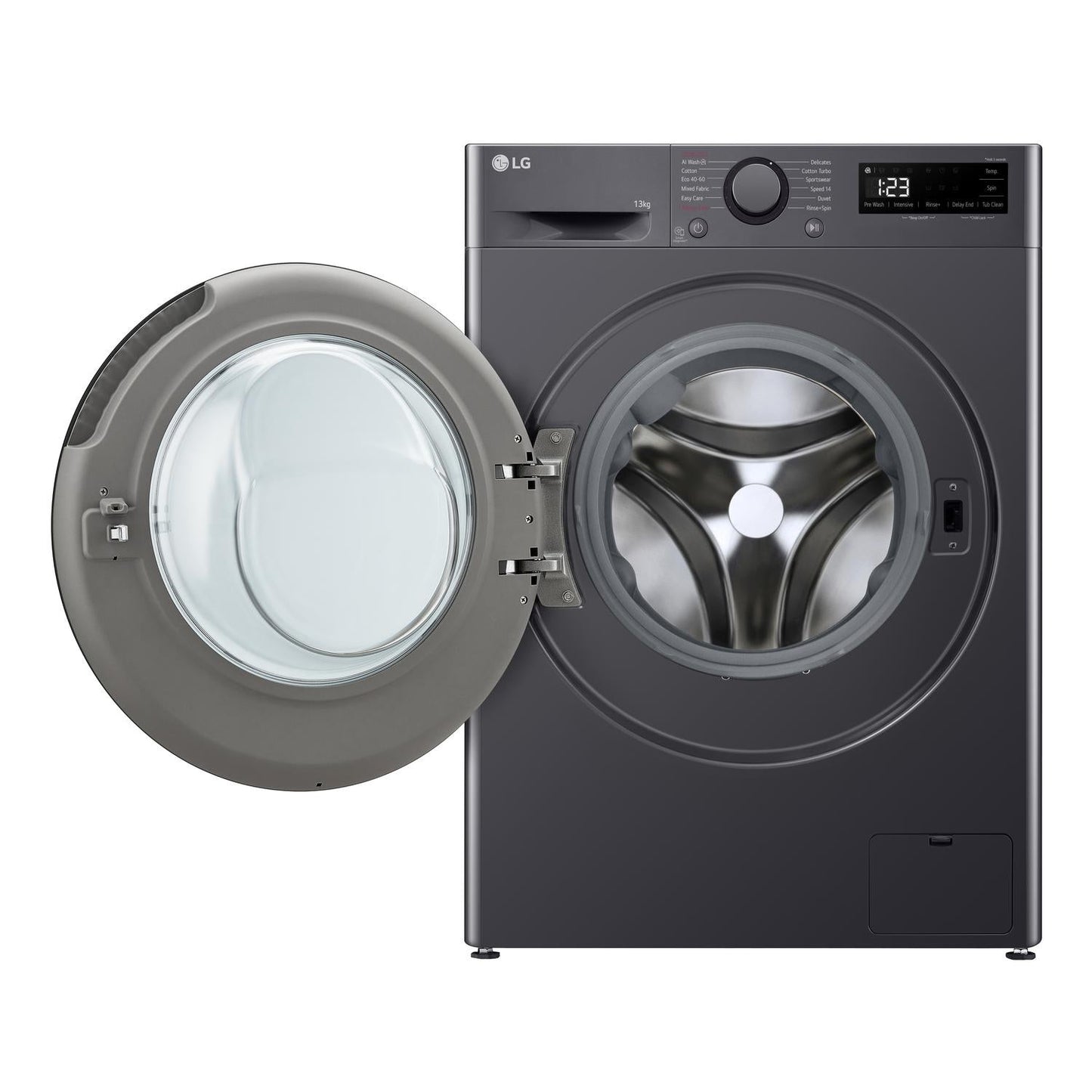 LG Y500 F4Y513GBLN1 13kg 1400 Spin AI Direct Drive Washing Machine Slate Grey - A Rated