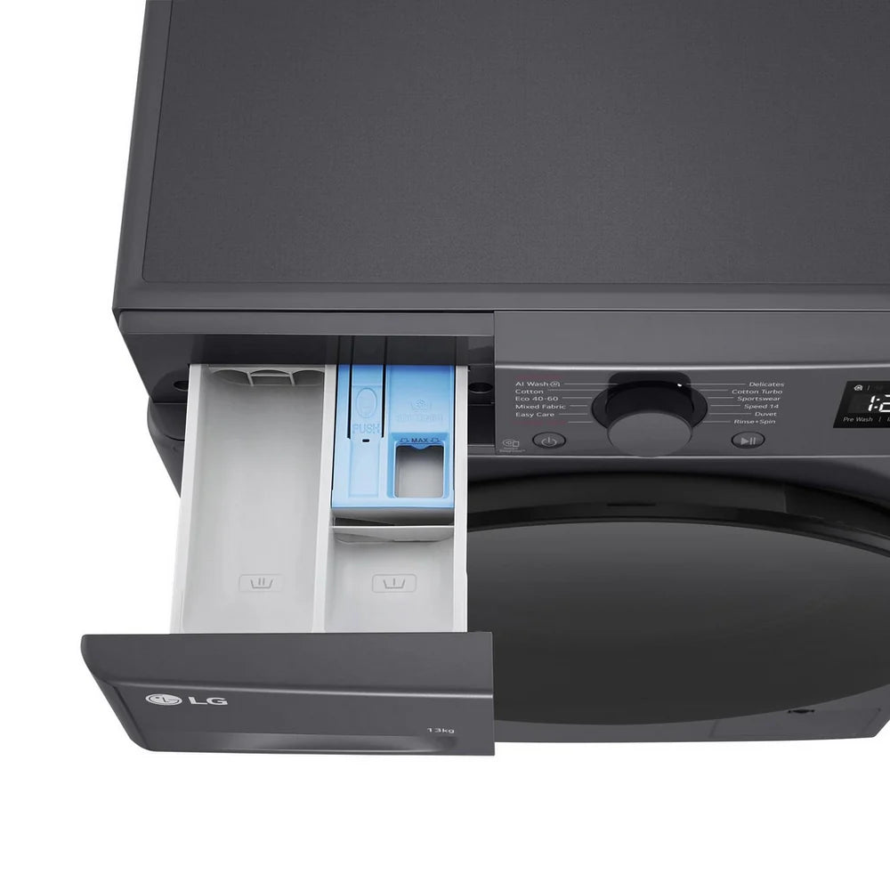 LG Y500 F4Y513GBLN1 13kg 1400 Spin AI Direct Drive Washing Machine Slate Grey - A Rated